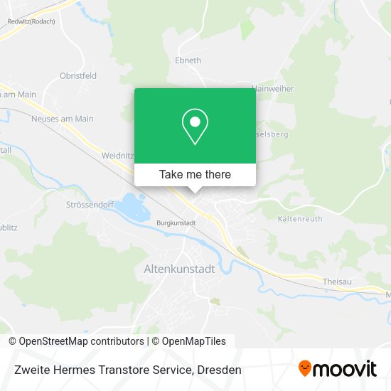 Карта Zweite Hermes Transtore Service