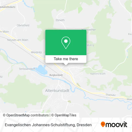 Карта Evangelischen Johannes-Schulstiftung