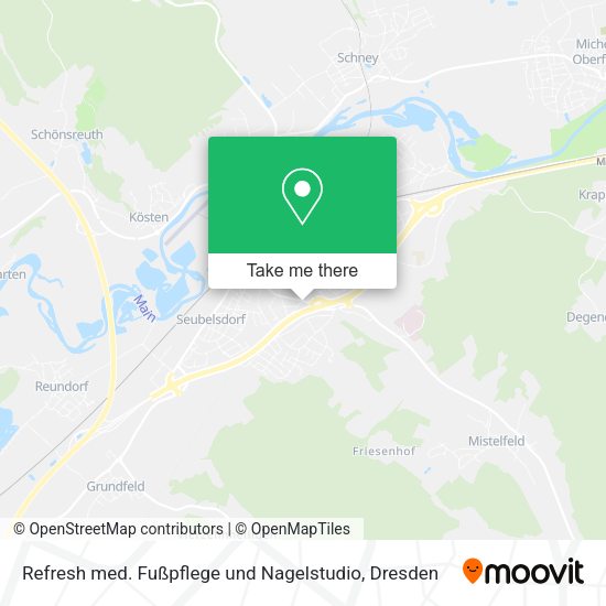 Карта Refresh med. Fußpflege und Nagelstudio