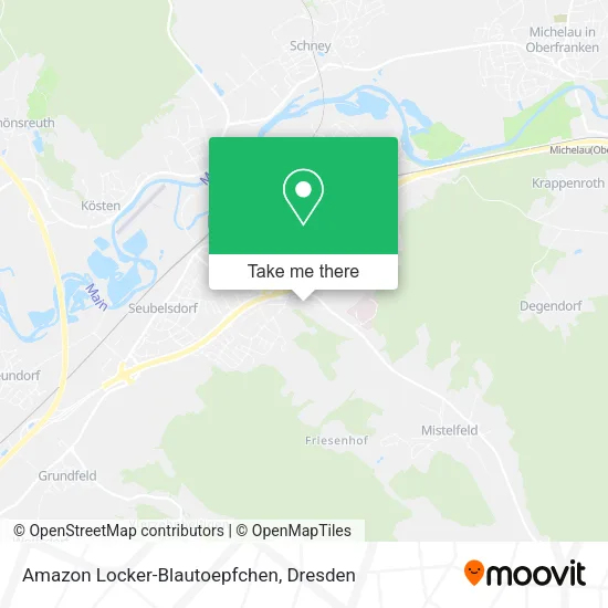 Карта Amazon Locker-Blautoepfchen