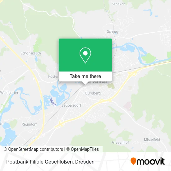 Карта Postbank Filiale Geschloßen