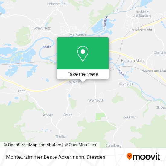 Карта Monteurzimmer Beate Ackermann