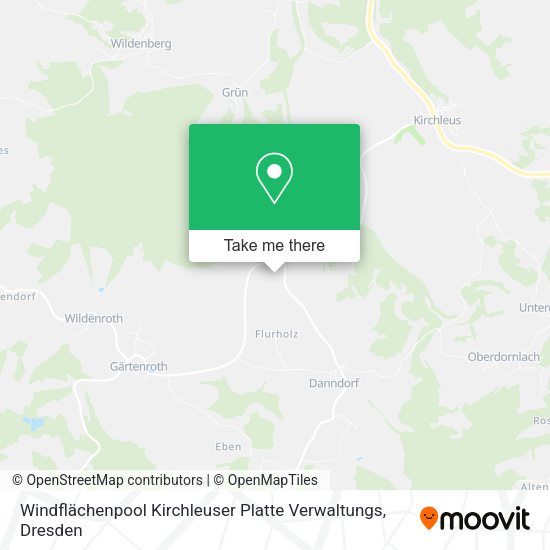 Карта Windflächenpool Kirchleuser Platte Verwaltungs