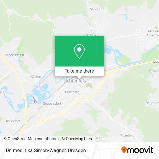 Карта Dr. med. Ilka Simon-Wagner