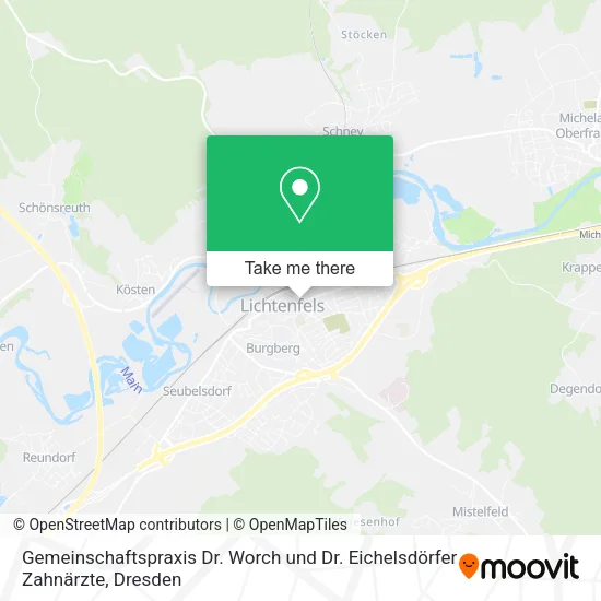 Карта Gemeinschaftspraxis Dr. Worch und Dr. Eichelsdörfer Zahnärzte