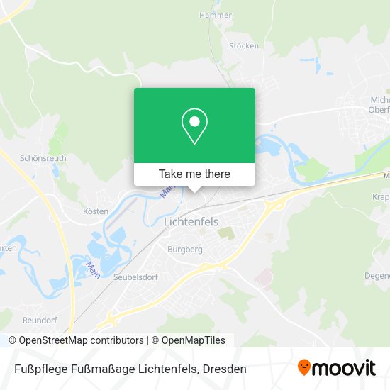 Карта Fußpflege Fußmaßage Lichtenfels