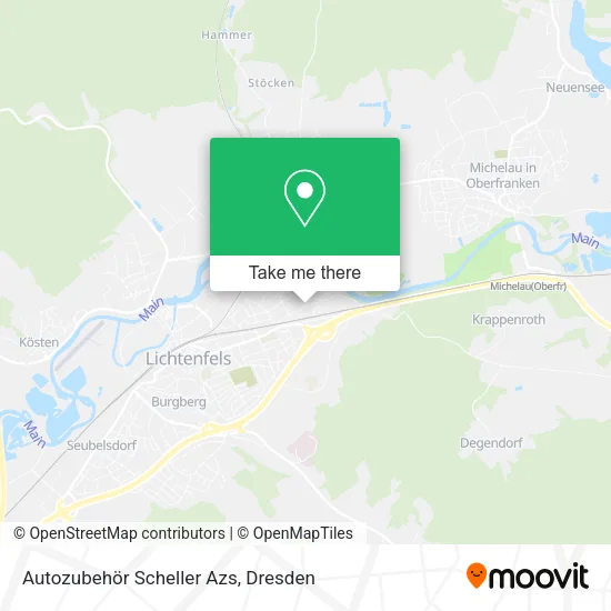 Карта Autozubehör Scheller Azs