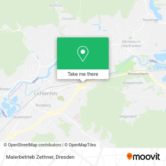 Malerbetrieb Zethner map