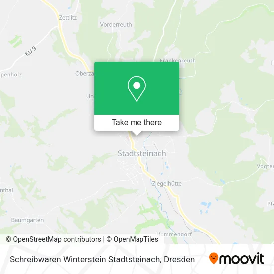 Карта Schreibwaren Winterstein Stadtsteinach