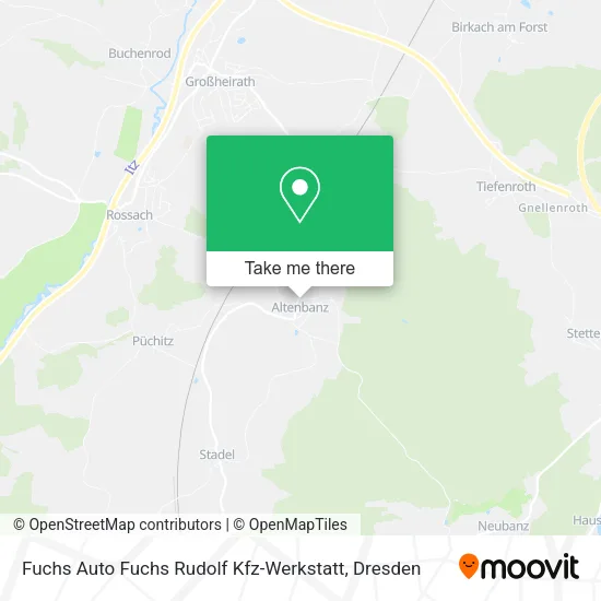 Карта Fuchs Auto Fuchs Rudolf Kfz-Werkstatt