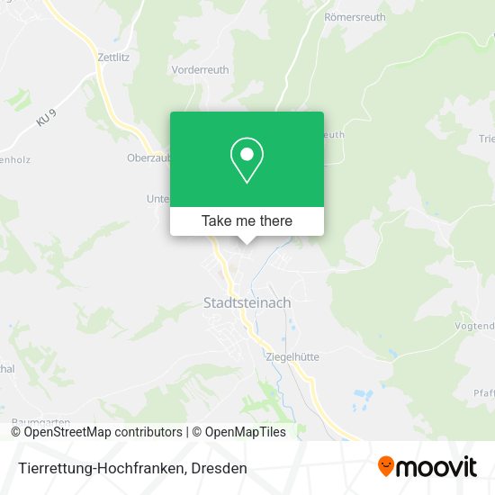 Карта Tierrettung-Hochfranken