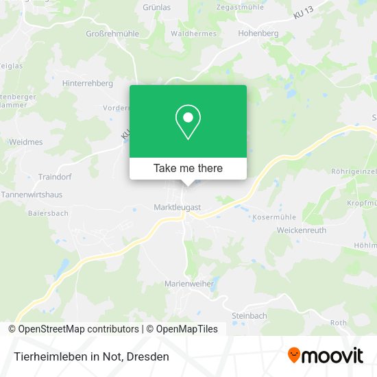 Карта Tierheimleben in Not