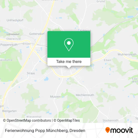 Карта Ferienwohnung Popp Münchberg