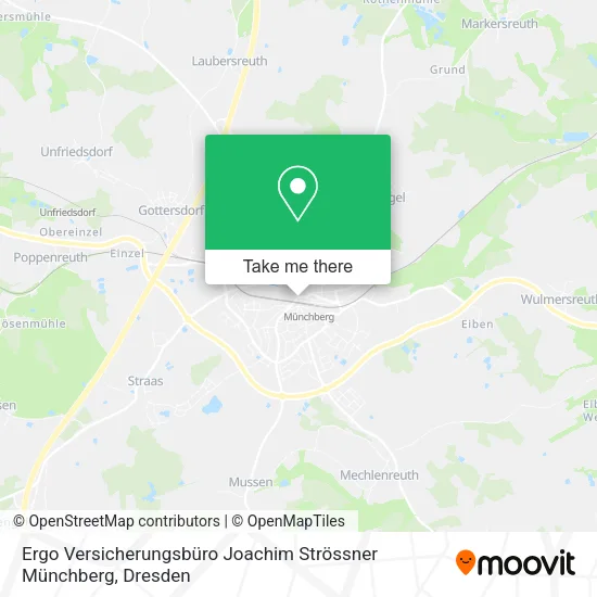 Карта Ergo Versicherungsbüro Joachim Strössner Münchberg