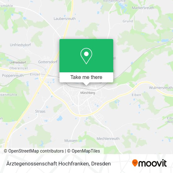 Карта Ärztegenossenschaft Hochfranken