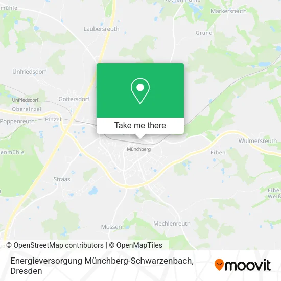 Карта Energieversorgung Münchberg-Schwarzenbach