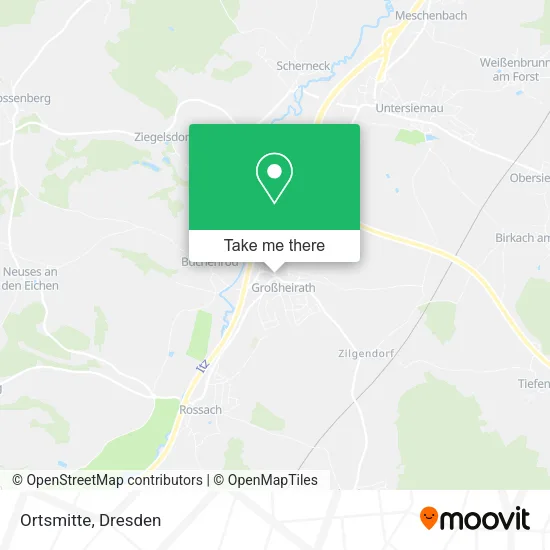 Карта Ortsmitte