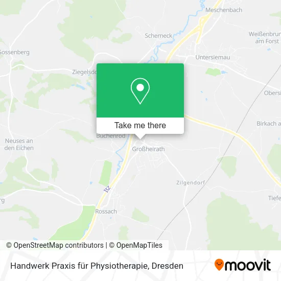 Карта Handwerk Praxis für Physiotherapie