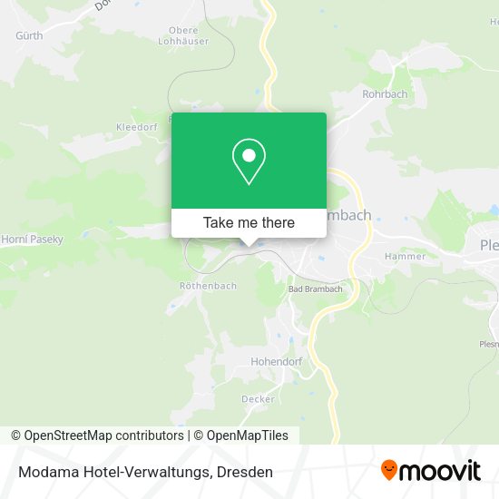 Карта Modama Hotel-Verwaltungs
