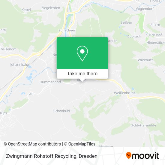 Карта Zwingmann Rohstoff Recycling