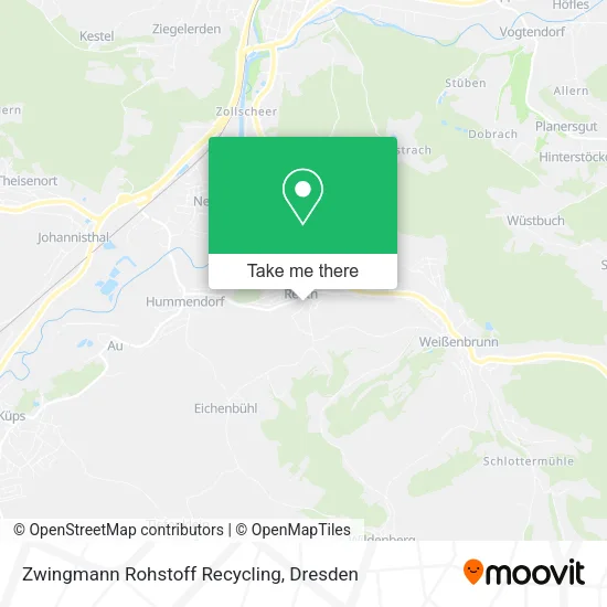 Карта Zwingmann Rohstoff Recycling
