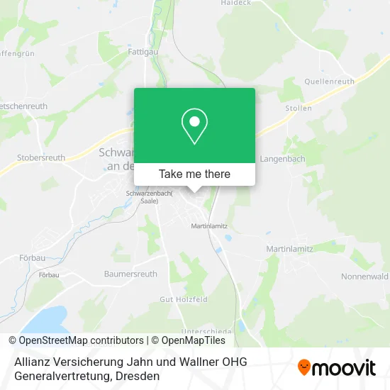 Карта Allianz Versicherung Jahn und Wallner OHG Generalvertretung