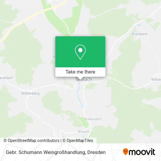 Карта Gebr. Schumann Weingroßhandlung