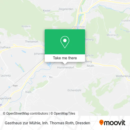 Карта Gasthaus zur Mühle, Inh. Thomas Roth