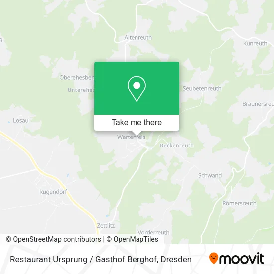 Карта Restaurant Ursprung / Gasthof Berghof