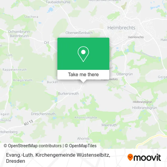 Карта Evang.-Luth. Kirchengemeinde Wüstenselbitz