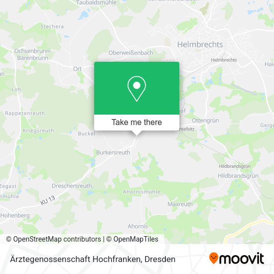 Карта Ärztegenossenschaft Hochfranken