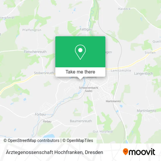 Карта Ärztegenossenschaft Hochfranken