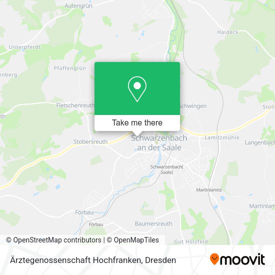 Карта Ärztegenossenschaft Hochfranken