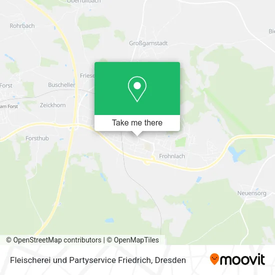 Карта Fleischerei und Partyservice Friedrich