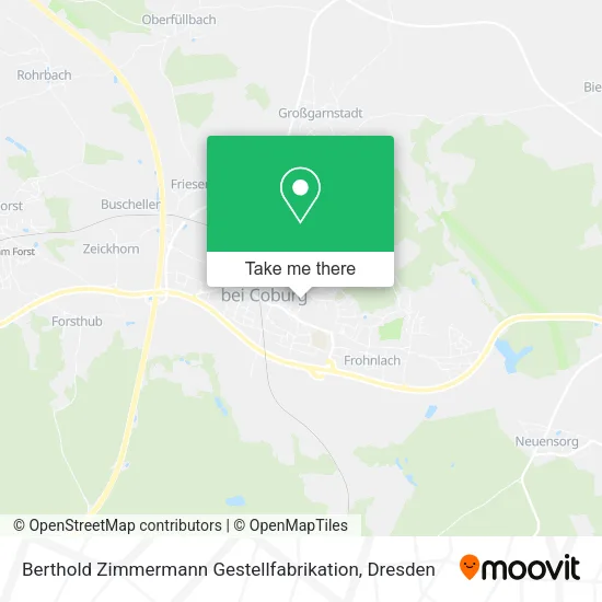 Карта Berthold Zimmermann Gestellfabrikation