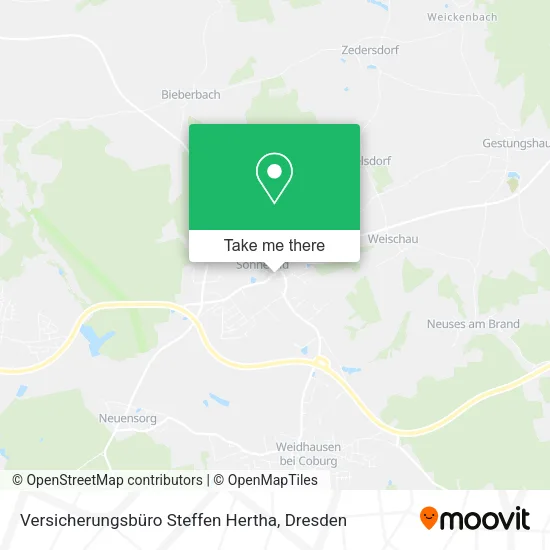 Карта Versicherungsbüro Steffen Hertha