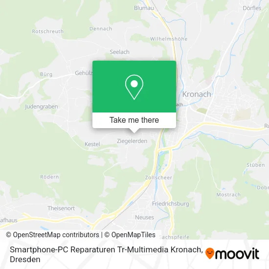 Карта Smartphone-PC Reparaturen Tr-Multimedia Kronach