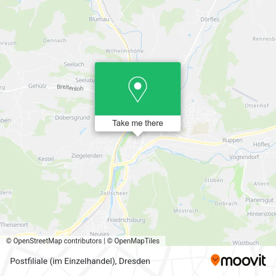 Карта Postfiliale (im Einzelhandel)