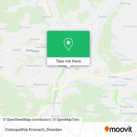 Карта Osteopathie Kronach