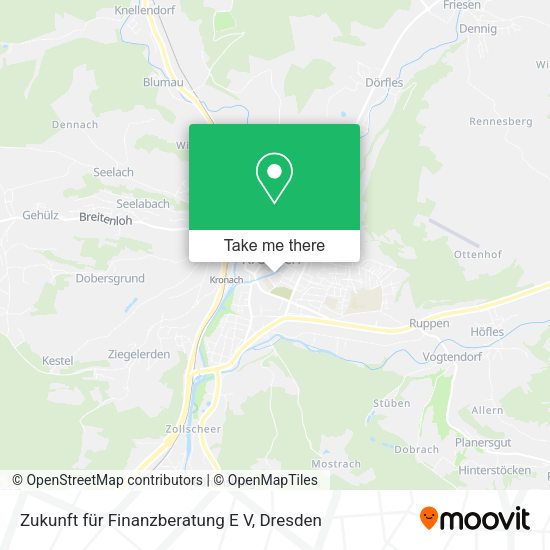 Карта Zukunft für Finanzberatung E V
