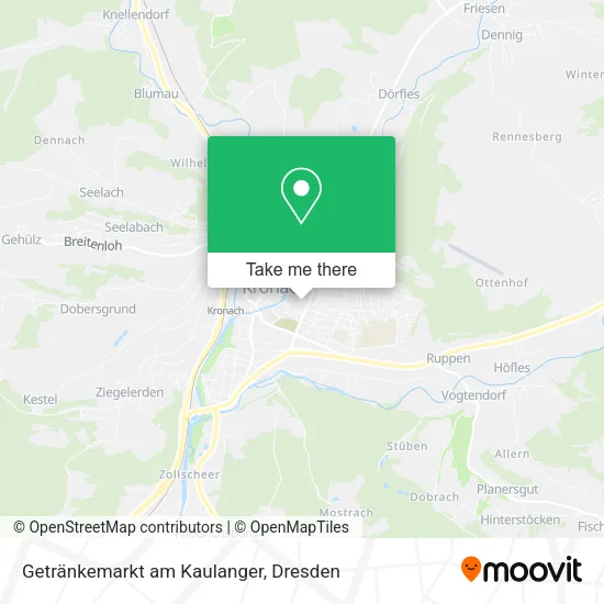 Карта Getränkemarkt am Kaulanger