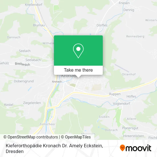 Карта Kieferorthopädie Kronach Dr. Amely Eckstein
