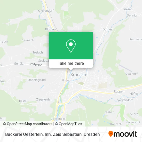 Карта Bäckerei Oesterlein, Inh. Zeis Sebastian