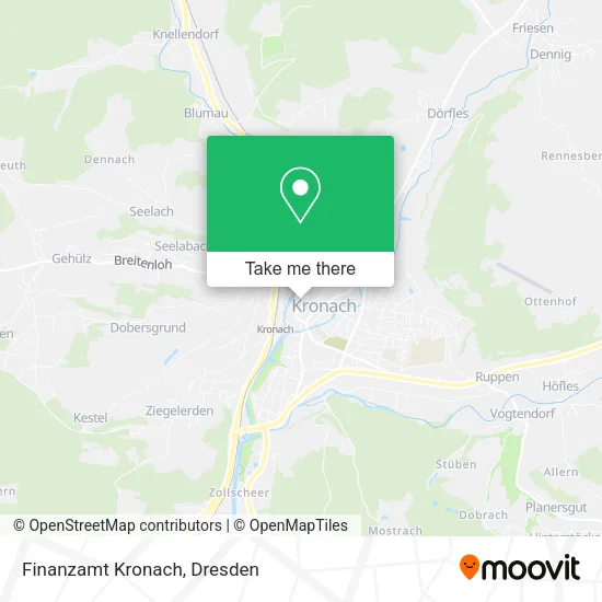 Карта Finanzamt Kronach