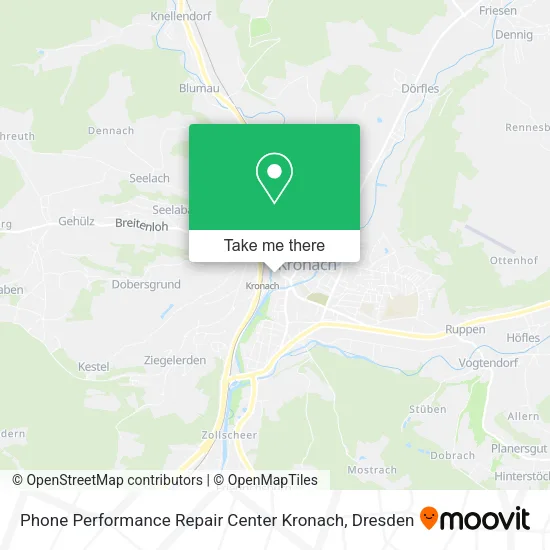 Карта Phone Performance Repair Center Kronach
