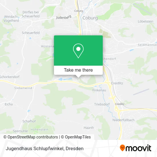Карта Jugendhaus Schlupfwinkel