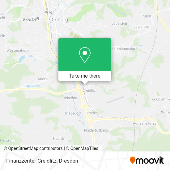 Карта Finanzzenter Creidlitz