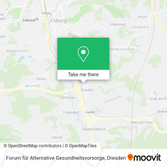 Карта Forum für Alternative Gesundheitsvorsorge