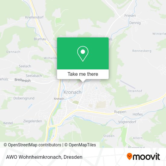 Карта AWO Wohnheimkronach