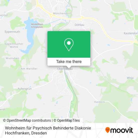 Карта Wohnheim für Psychisch Behinderte Diakonie Hochfranken